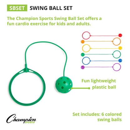 Swing Ball Set, Set of 6 - Loomini