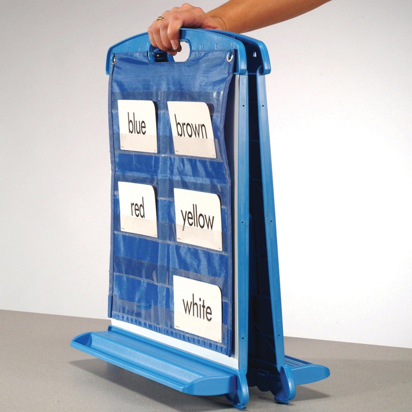 Tabletop Easel with Dry Erase Boards, Pocket Chart, and Storage Tubs - Loomini