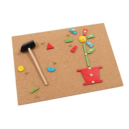 Tack A Tile - Wooden Hammer Toy - Loomini