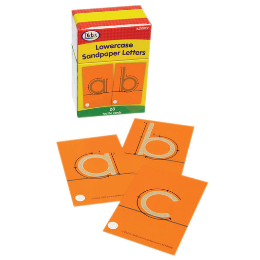 Tactile Sandpaper Lowercase Letters - Loomini