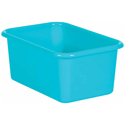 Teal Small Plastic Storage Bin, Pack of 6 - Loomini