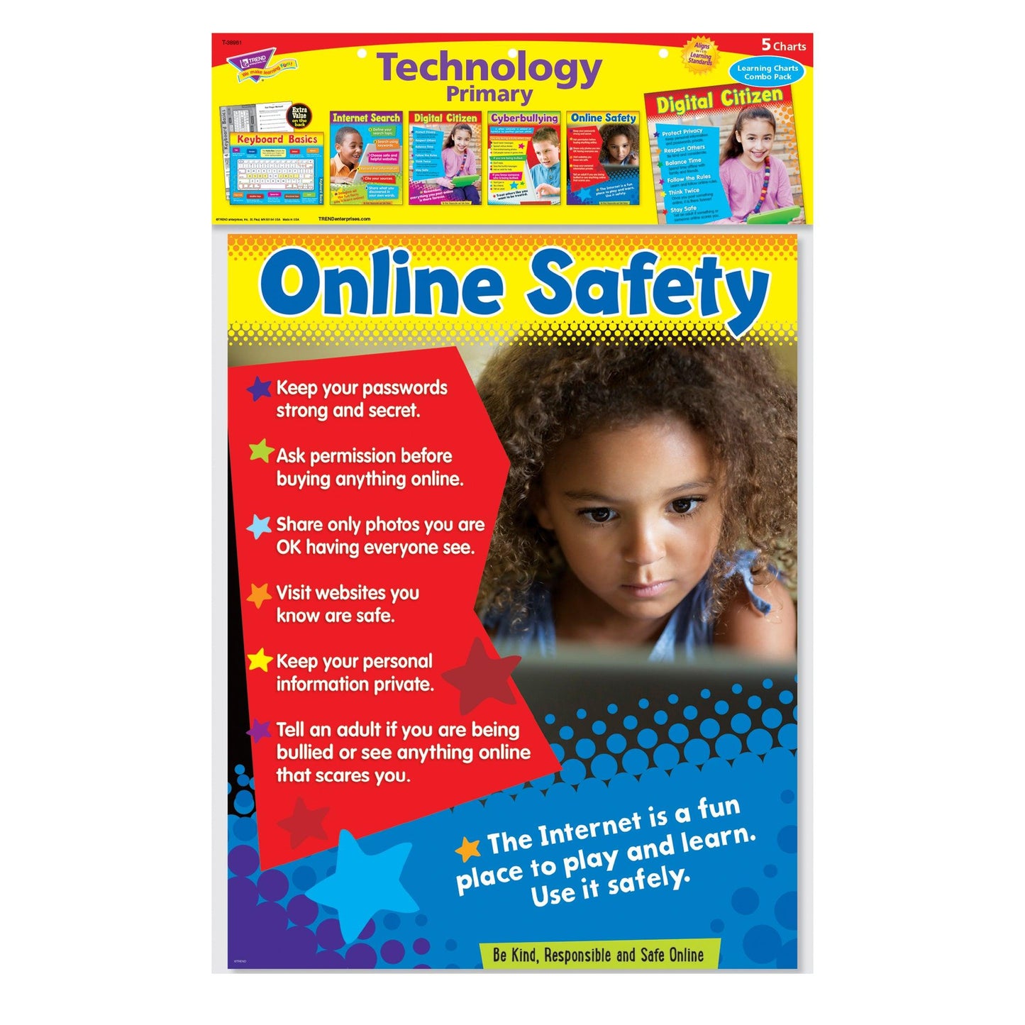 Technology (Primary) Learning Charts Combo Pack, Set of 5 - Loomini