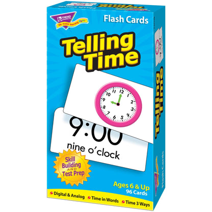 Telling Time Skill Drill Flash Cards, 3 Packs - Loomini
