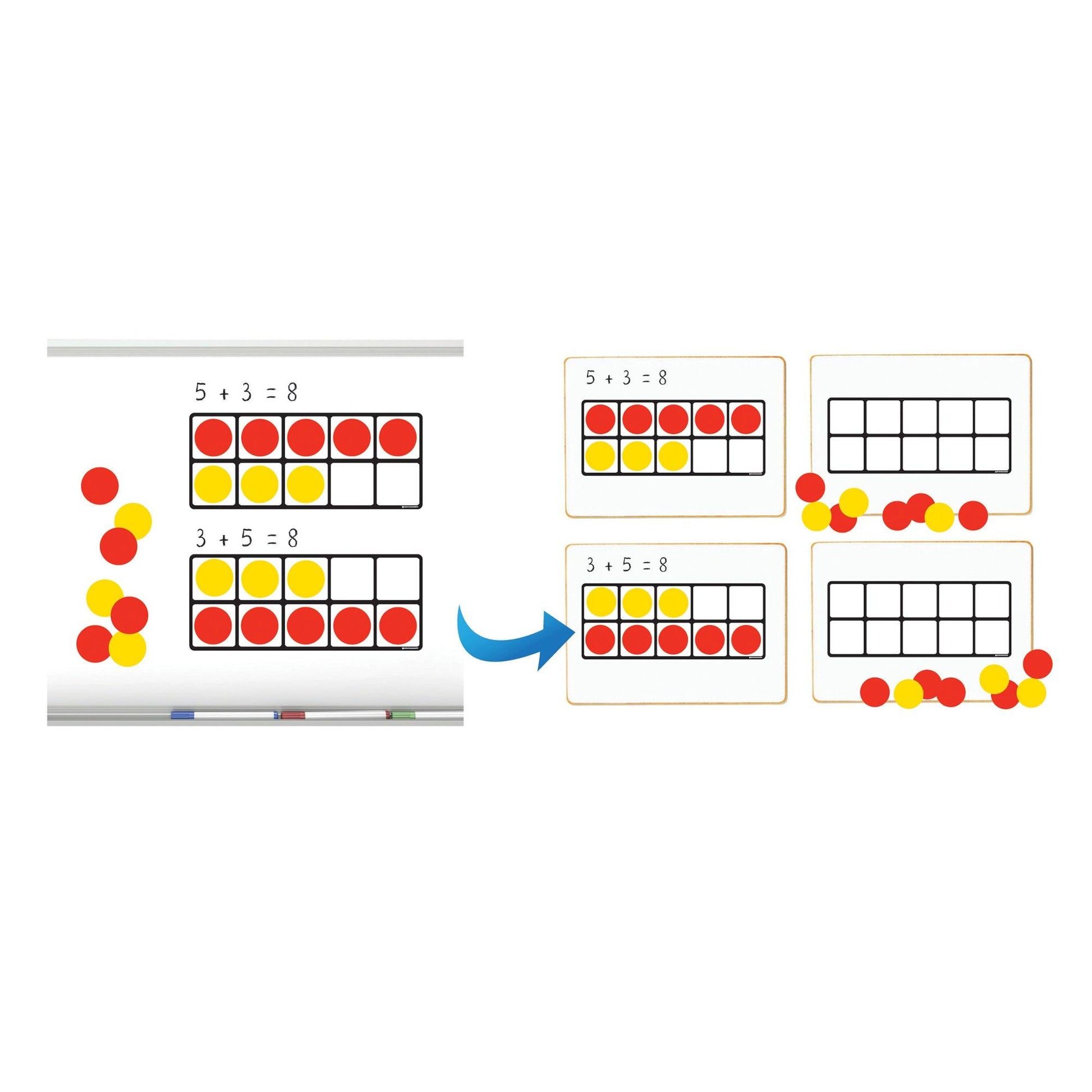 Ten Frames Magnet Math Set - Loomini