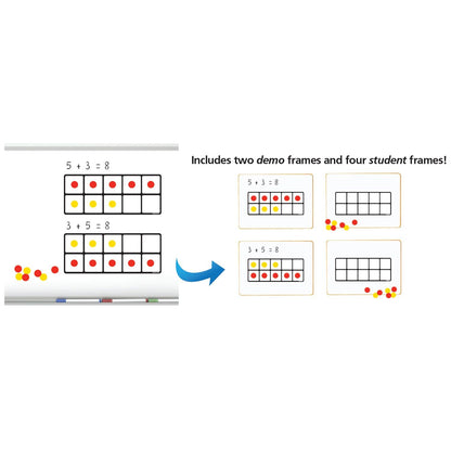 Ten Frames Magnet Math Set - Loomini