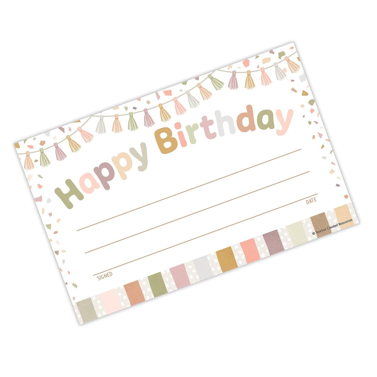 Terrazzo Tones Happy Birthday Awards, 30 Per Pack, 6 Packs - Loomini