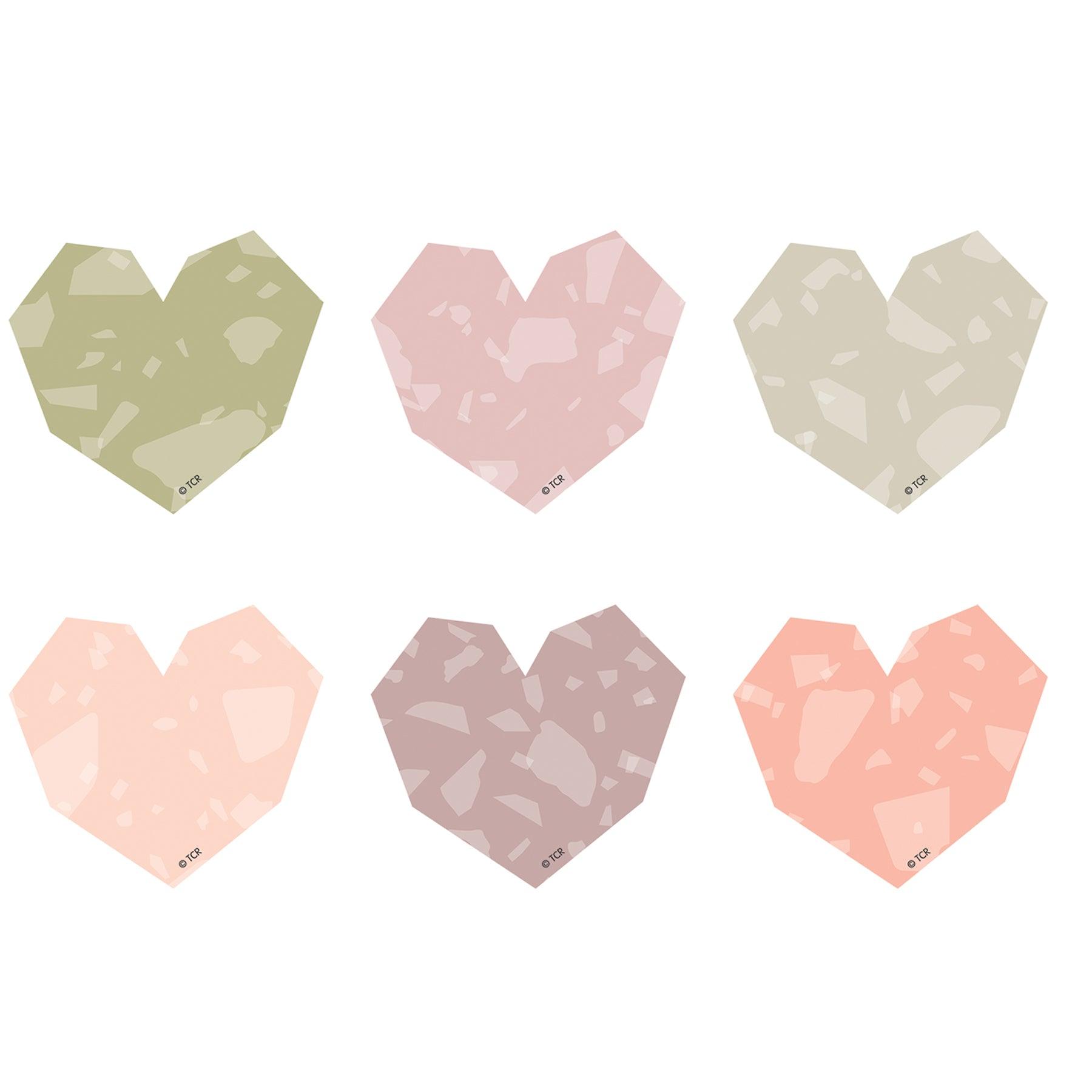 Terrazzo Tones Hearts Mini Accents, 36 Per Pack, 6 Packs - Loomini