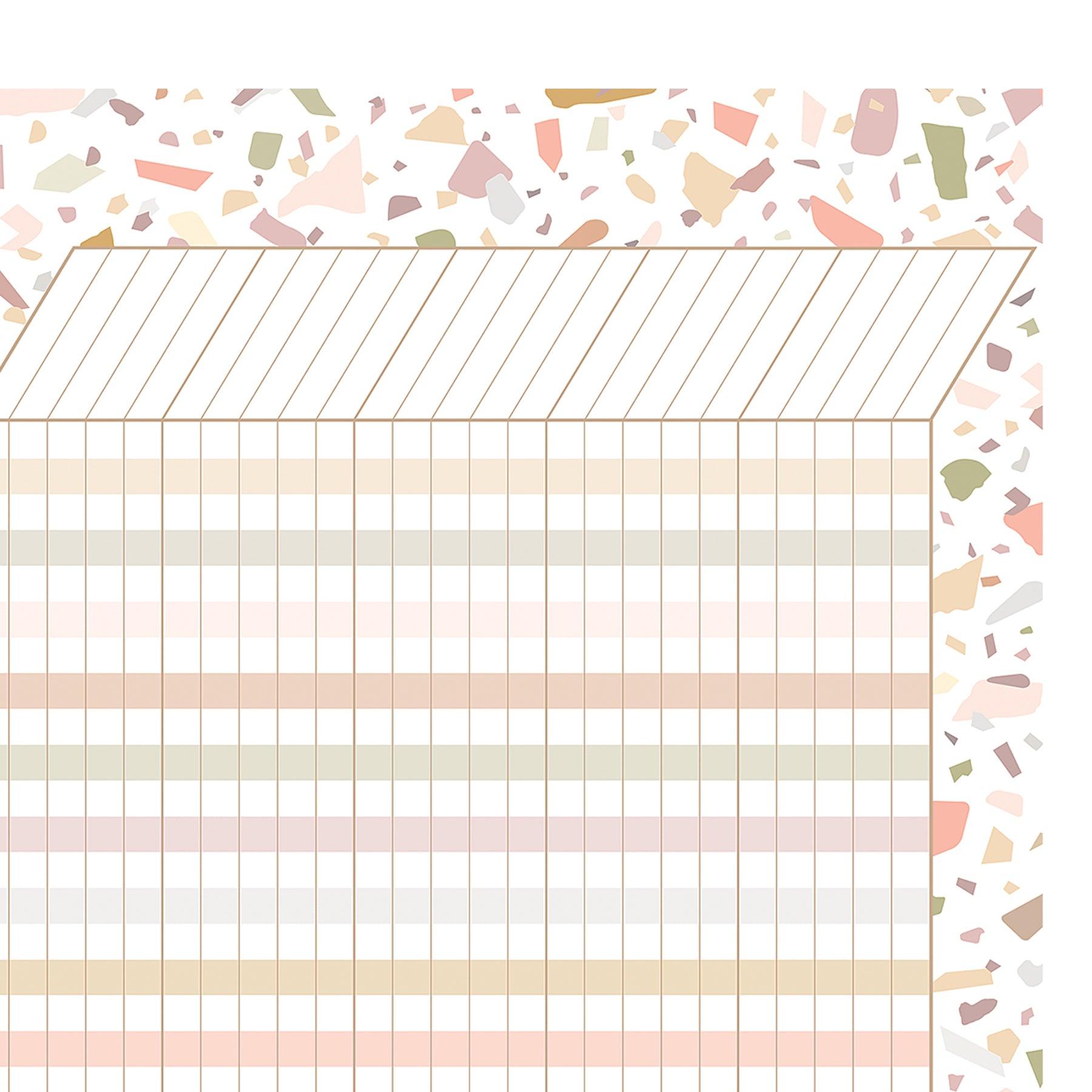 Terrazzo Tones Incentive Chart, 17" x 22", Pack of 6 - Loomini