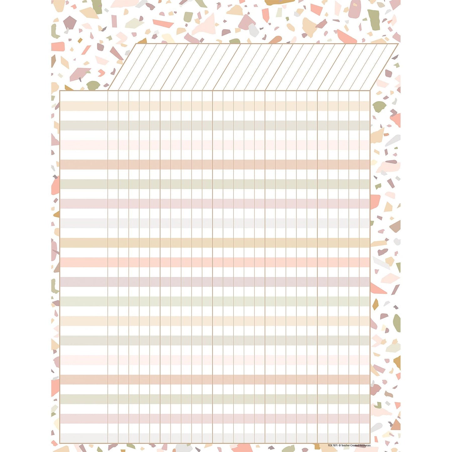 Terrazzo Tones Incentive Chart, 17" x 22", Pack of 6 - Loomini