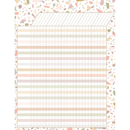 Terrazzo Tones Incentive Chart, 17" x 22", Pack of 6 - Loomini