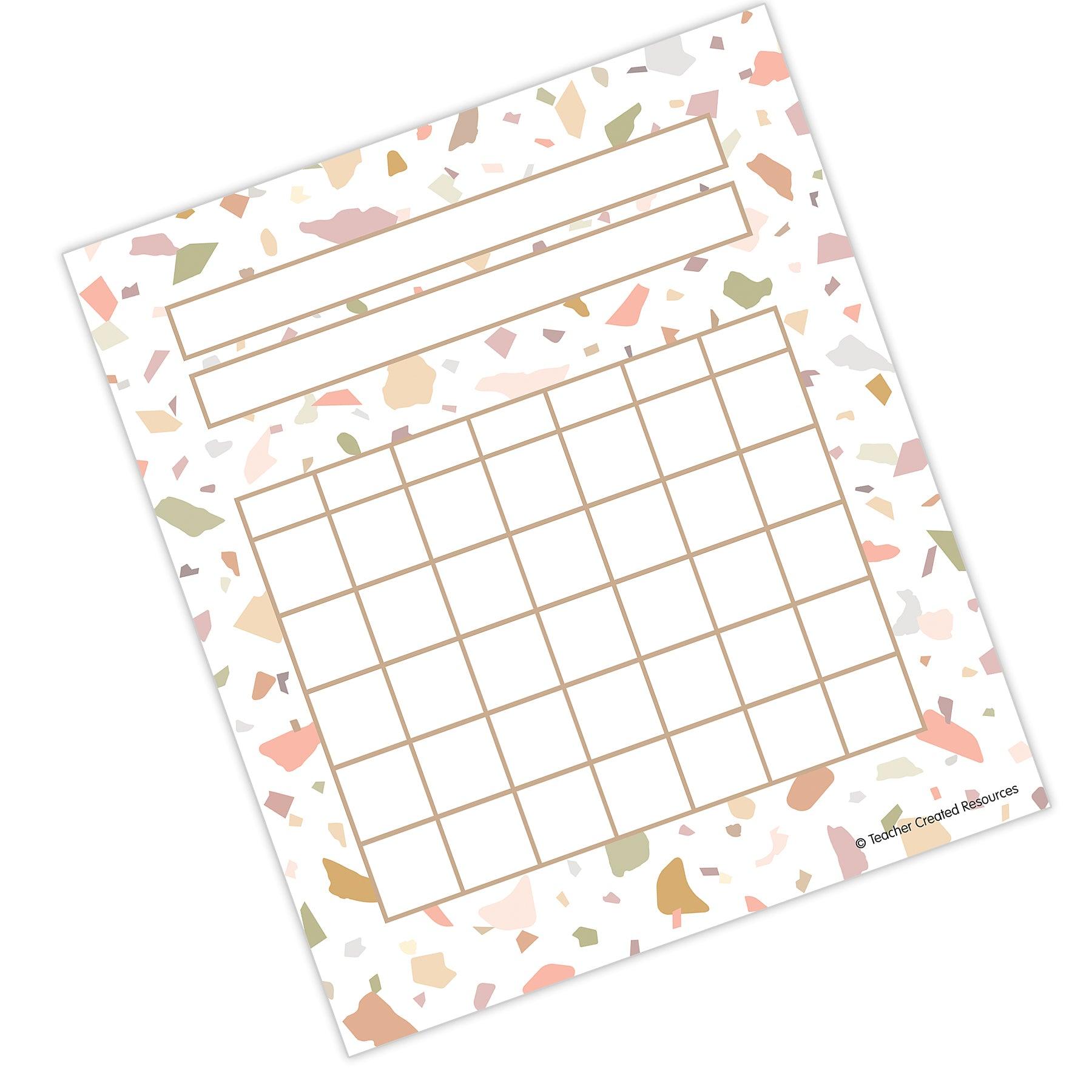 Terrazzo Tones Incentive Charts, 36 Per Pack, 6 Packs - Loomini