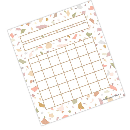 Terrazzo Tones Incentive Charts, 36 Per Pack, 6 Packs - Loomini