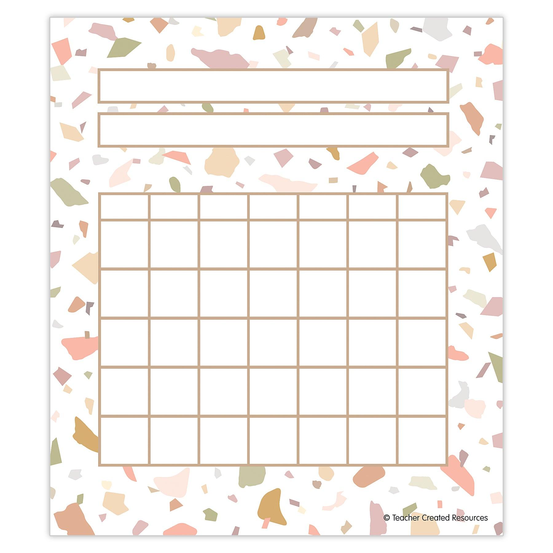 Terrazzo Tones Incentive Charts, 36 Per Pack, 6 Packs - Loomini