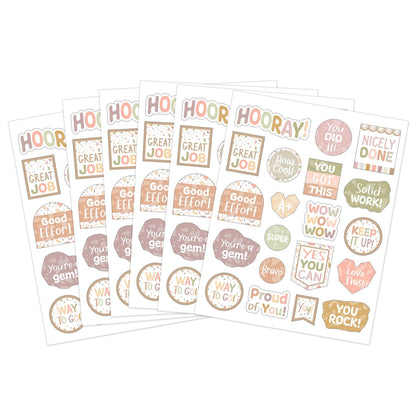 Terrazzo Tones Stickers, 120 Per Pack, 12 Packs - Loomini