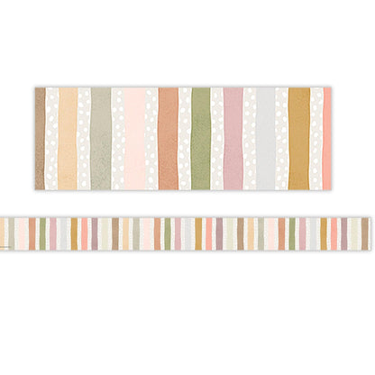 Terrazzo Tones Stripes Straight Border Trim, 35 Feet Per Pack, 6 Packs - Loomini