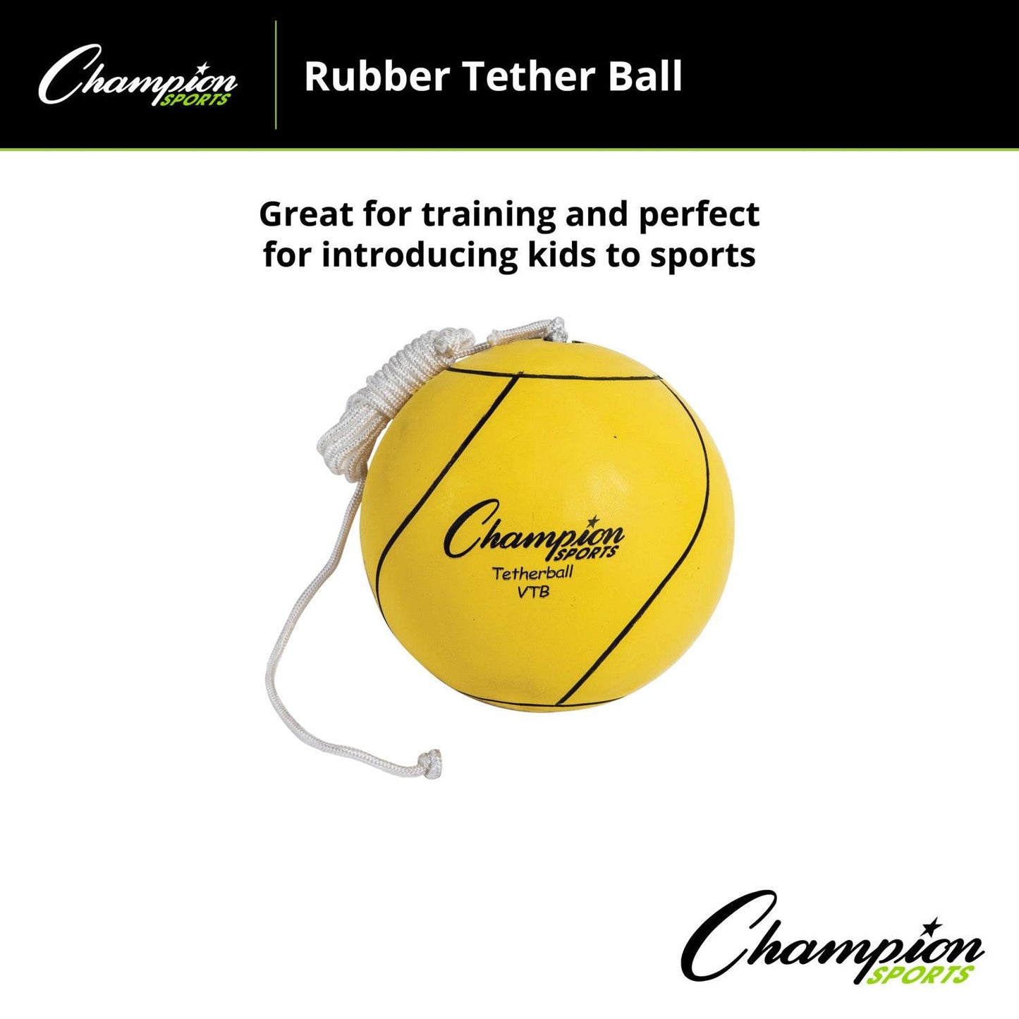 Tether Ball, Optic Yellow - Loomini