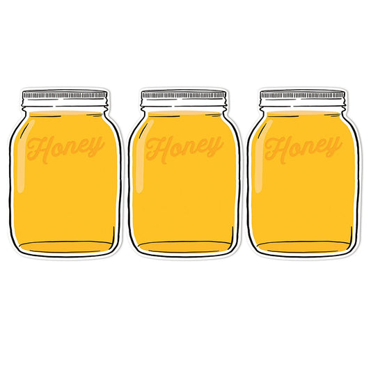 The Hive Mason Jar Paper Cut-Outs, 36 Per Pack, 3 Packs - Loomini