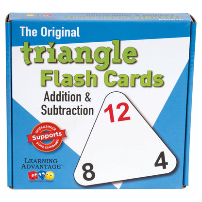 The Original Triangle Flash Cards - Addition & Subtraction - 20 Per Set - 3 Sets - Loomini