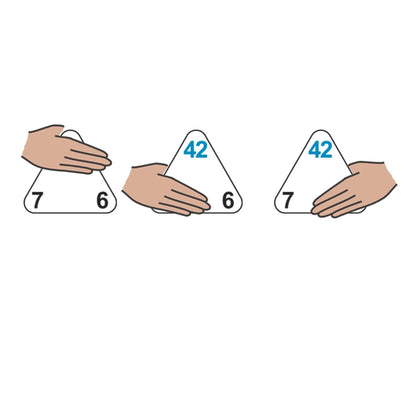 The Original Triangle Flash Cards - Multiplication & Division - 20 Per Set - 3 Sets - Loomini