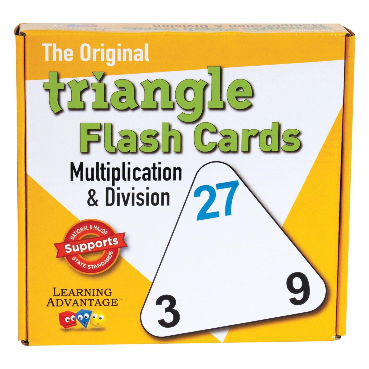 The Original Triangle Flash Cards - Multiplication & Division - 20 Per Set - 3 Sets - Loomini