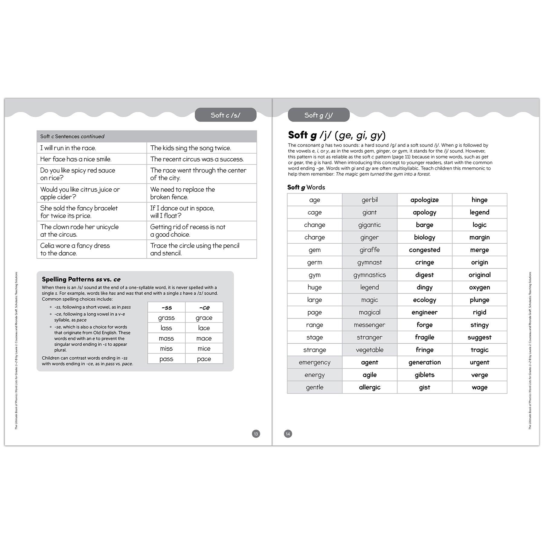 The Ultimate Book of Phonics Word Lists: Grades 1-2 - Loomini