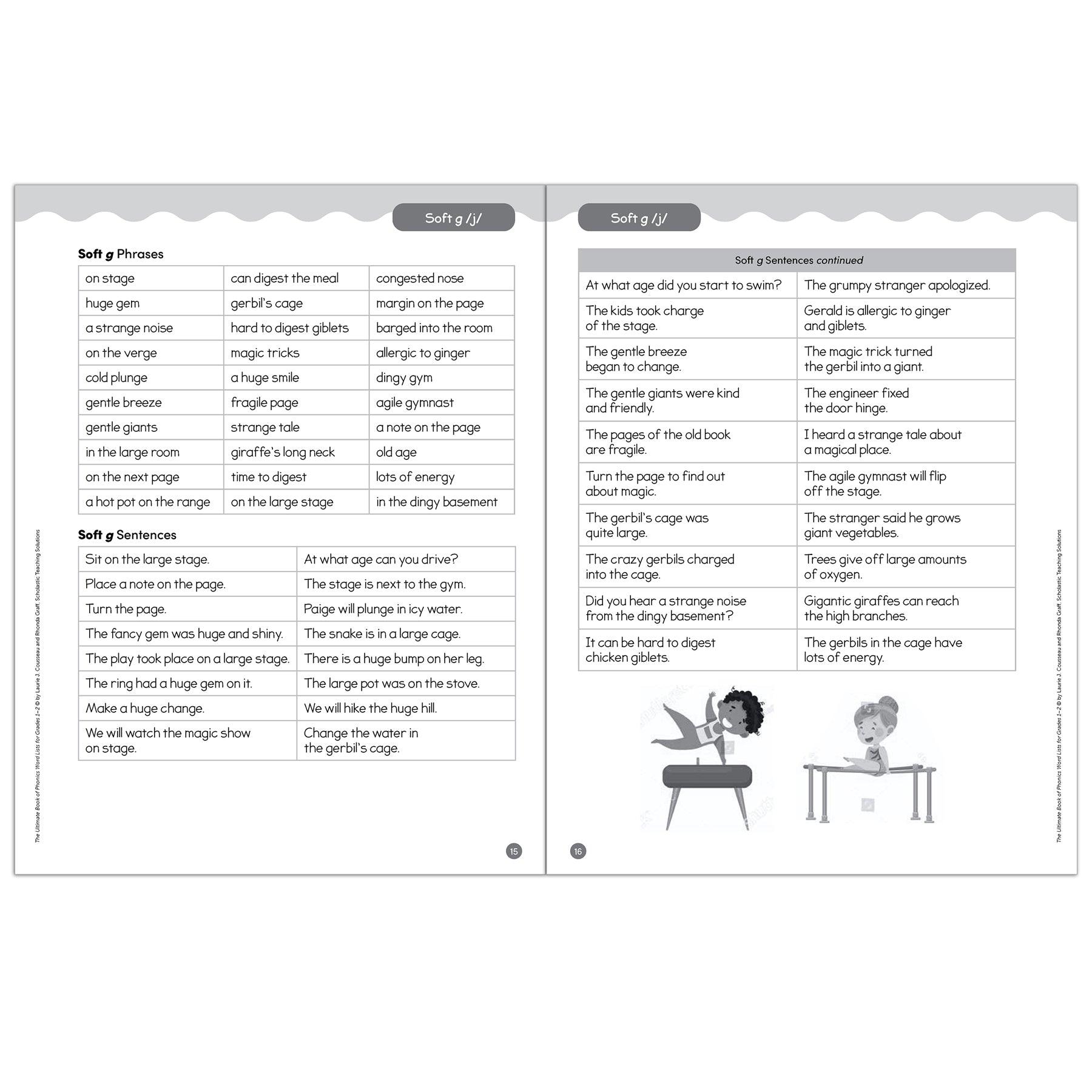 The Ultimate Book of Phonics Word Lists: Grades 1-2 - Loomini