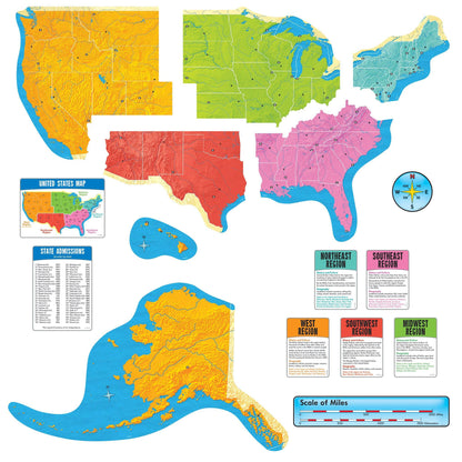 The United States Wipe-Off Learning Set - Loomini