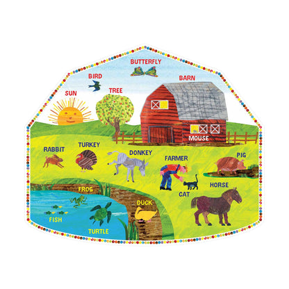The World of Eric Carle™ Around the Farm 2-Sided Floor Puzzle - Loomini