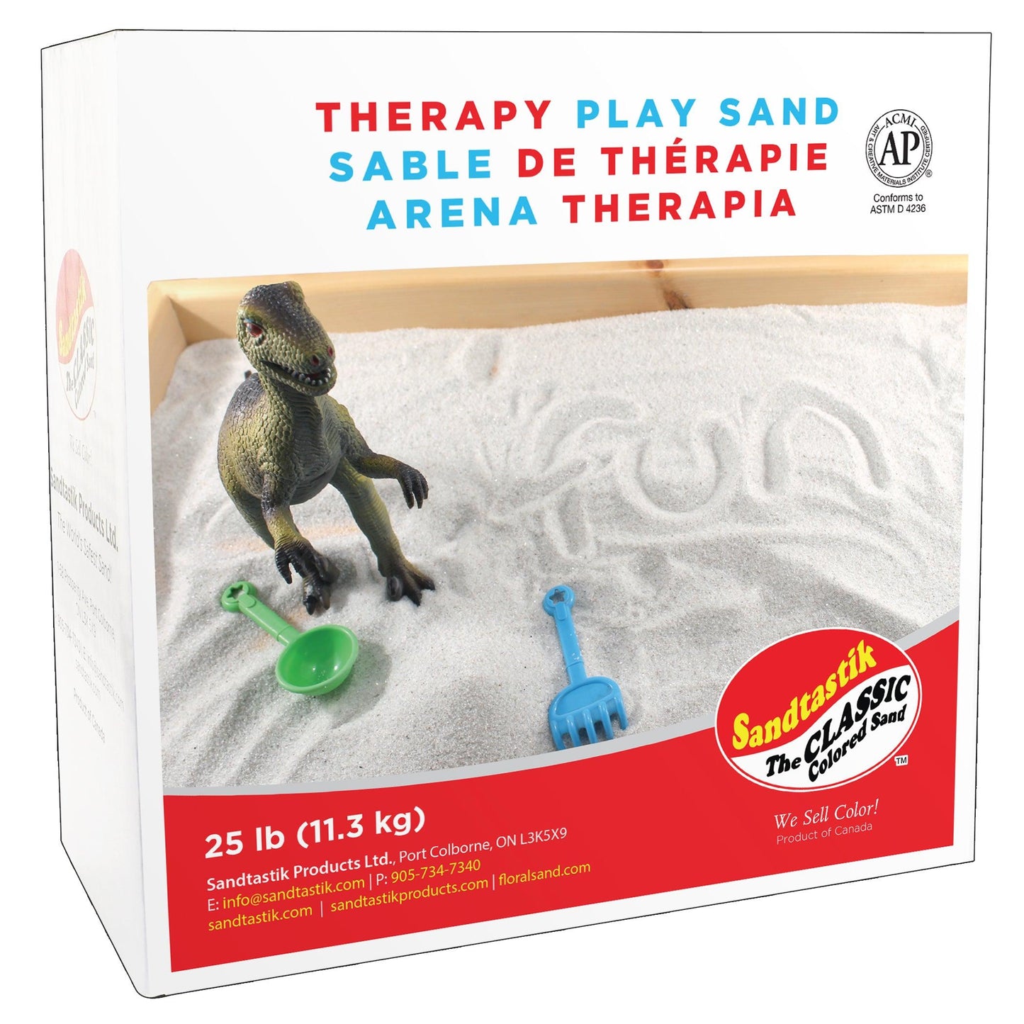 Therapy Play Sand, 25 lb (11.3 kg) Box - Loomini