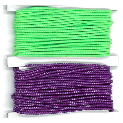 Thick Sparkle Elastic Cord, 6 Colors, 18 Yards Per Pack, 6 Packs - Loomini