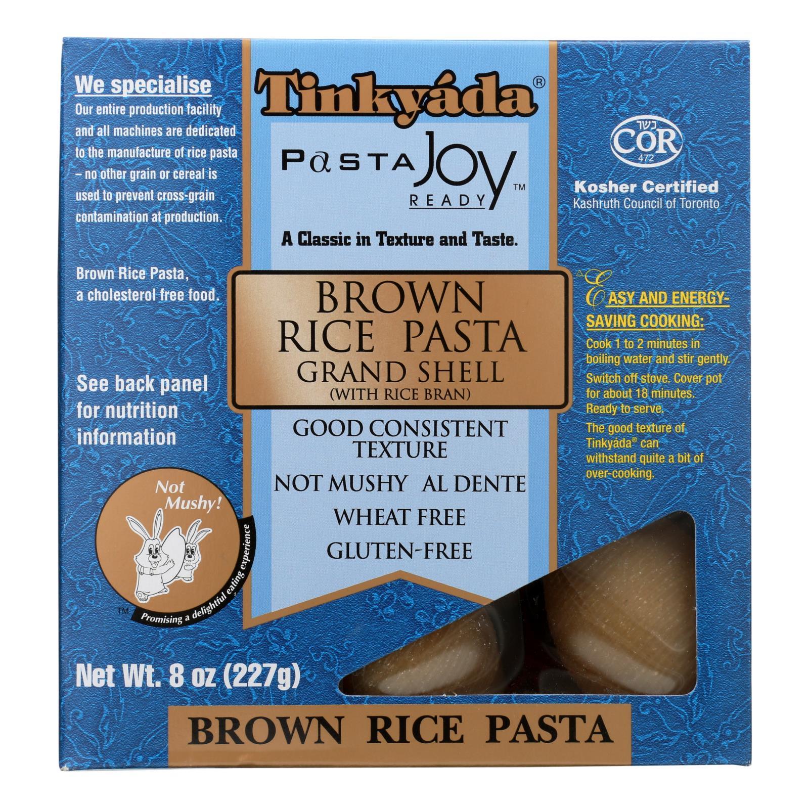 Tinkyada Brown Rice Pasta - Grand Shell - Case Of 12 - 8 Oz - Loomini