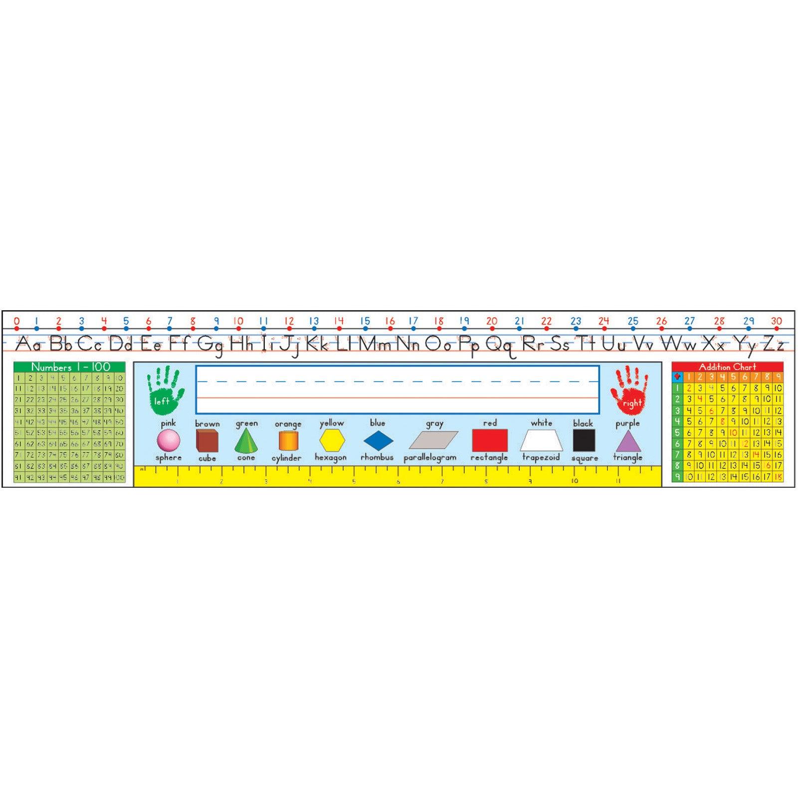 Traditional Manuscript Nameplates, Grade 1-3, 36 Per Pack, 3 Packs - Loomini