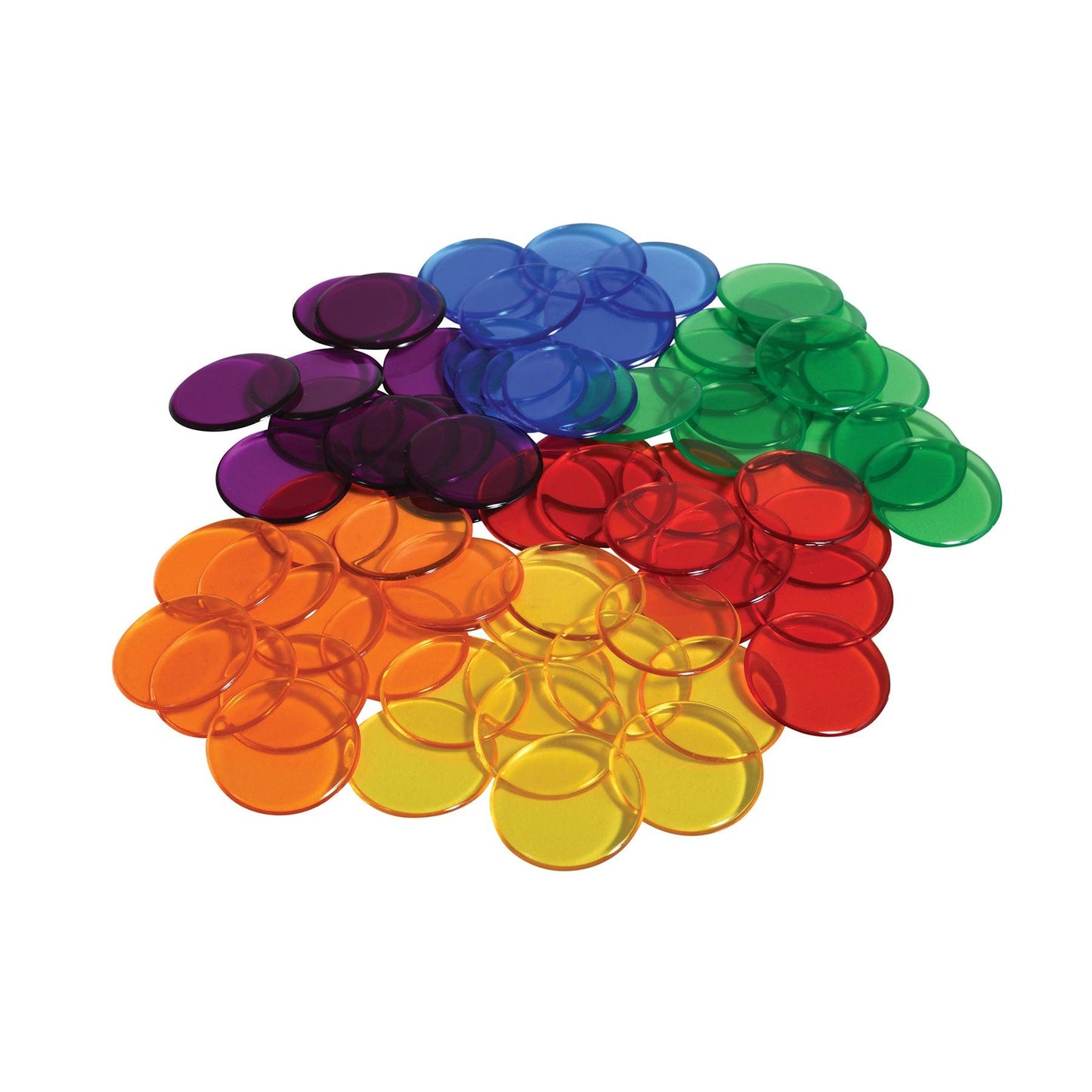 Transparent Counters - .75" - Set of 1,000 - Loomini