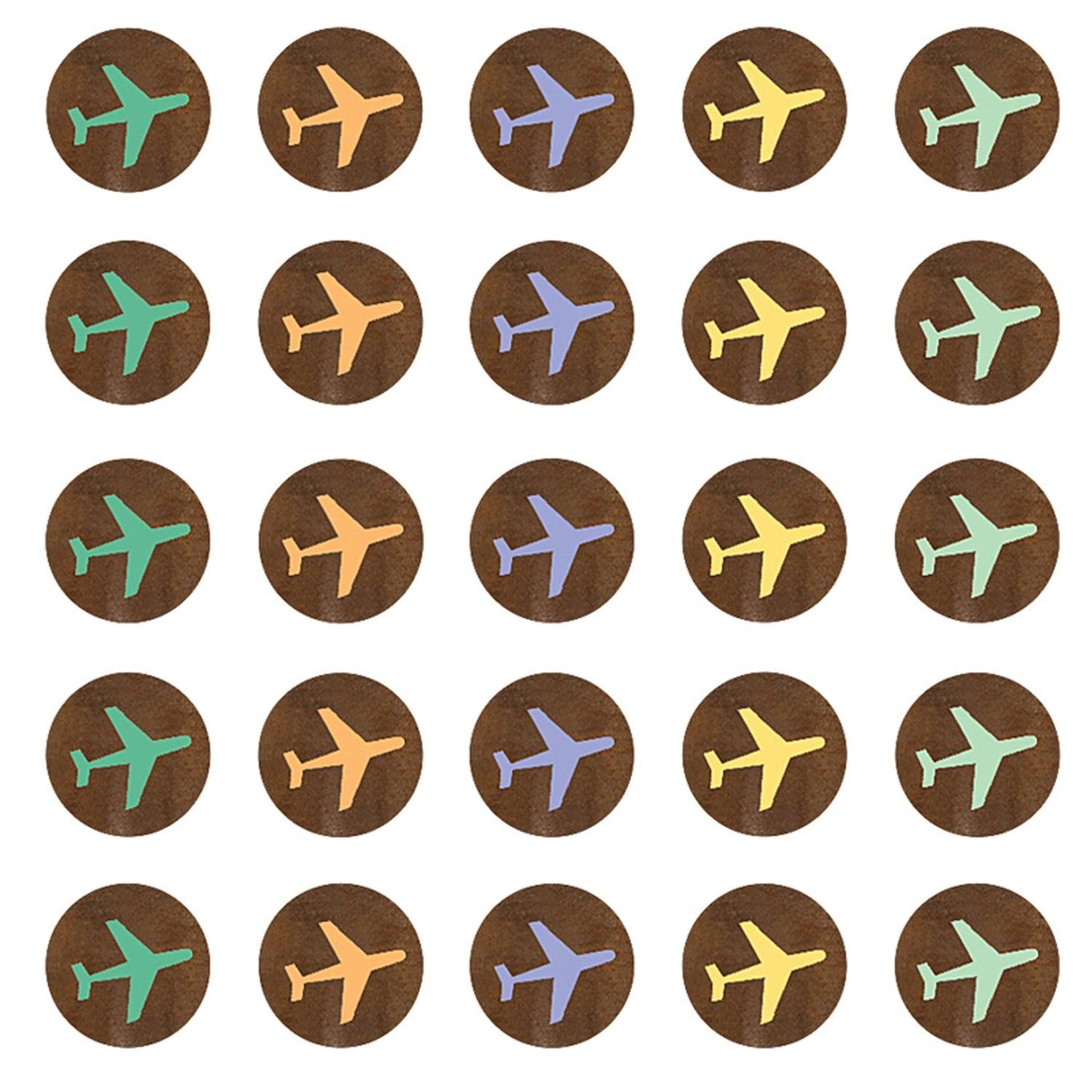 Travel the Map Airplanes Mini Stickers, 378 Per Pack, 12 Packs - Loomini