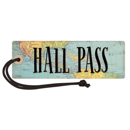 Travel the Map Magnetic Hall Pass, Pack of 6 - Loomini