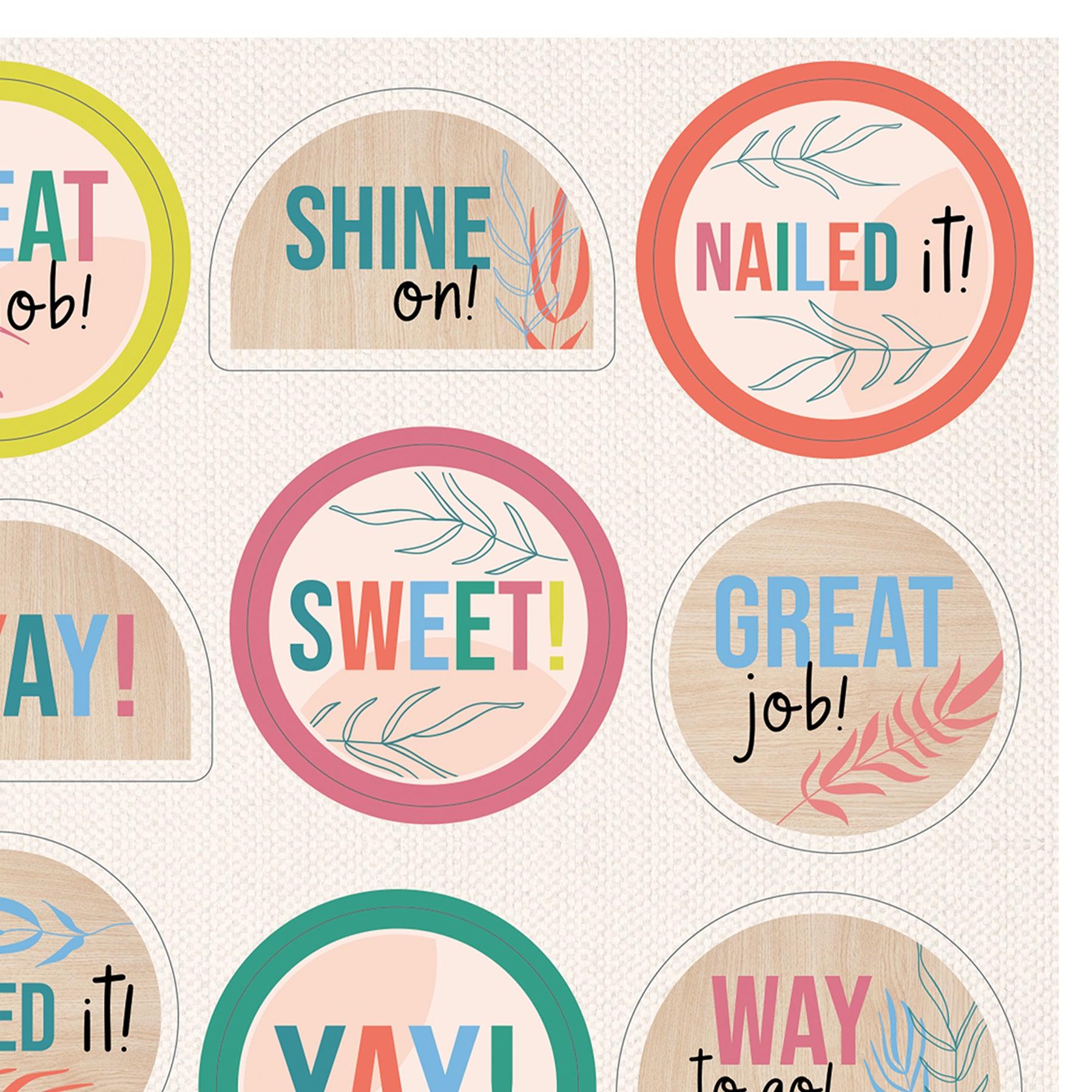 True to You Motivators Motivational Stickers, 72 Per Pack, 12 Packs - Loomini