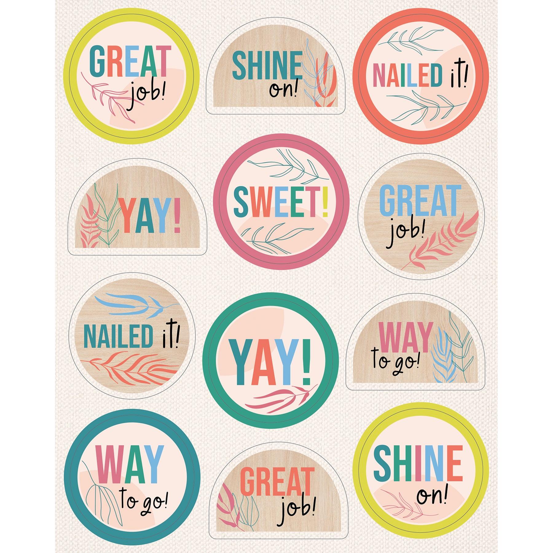 True to You Motivators Motivational Stickers, 72 Per Pack, 12 Packs - Loomini