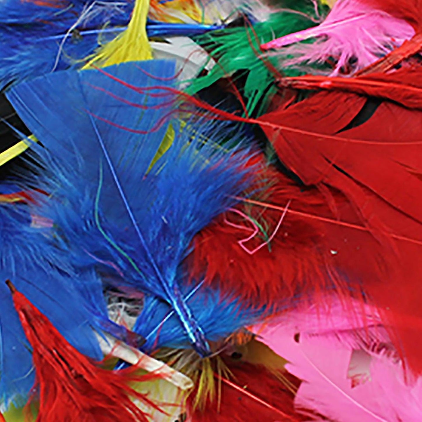 Turkey Feathers, Bright Colors, 14 Grams Per Pack, 12 Packs - Loomini