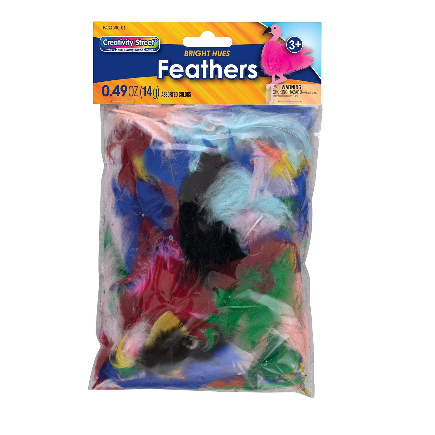 Turkey Plumage Feathers, Assorted Bright Hues, Assorted Sizes, 14 grams Per Pack, 12 Packs - Loomini