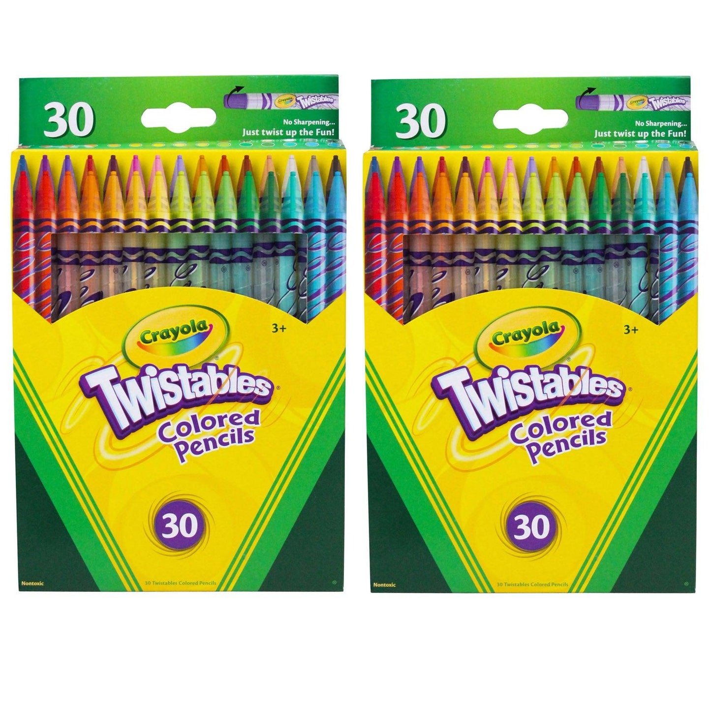 Twistables® Colored Pencils 30 Per Box, 2 Boxes - Loomini