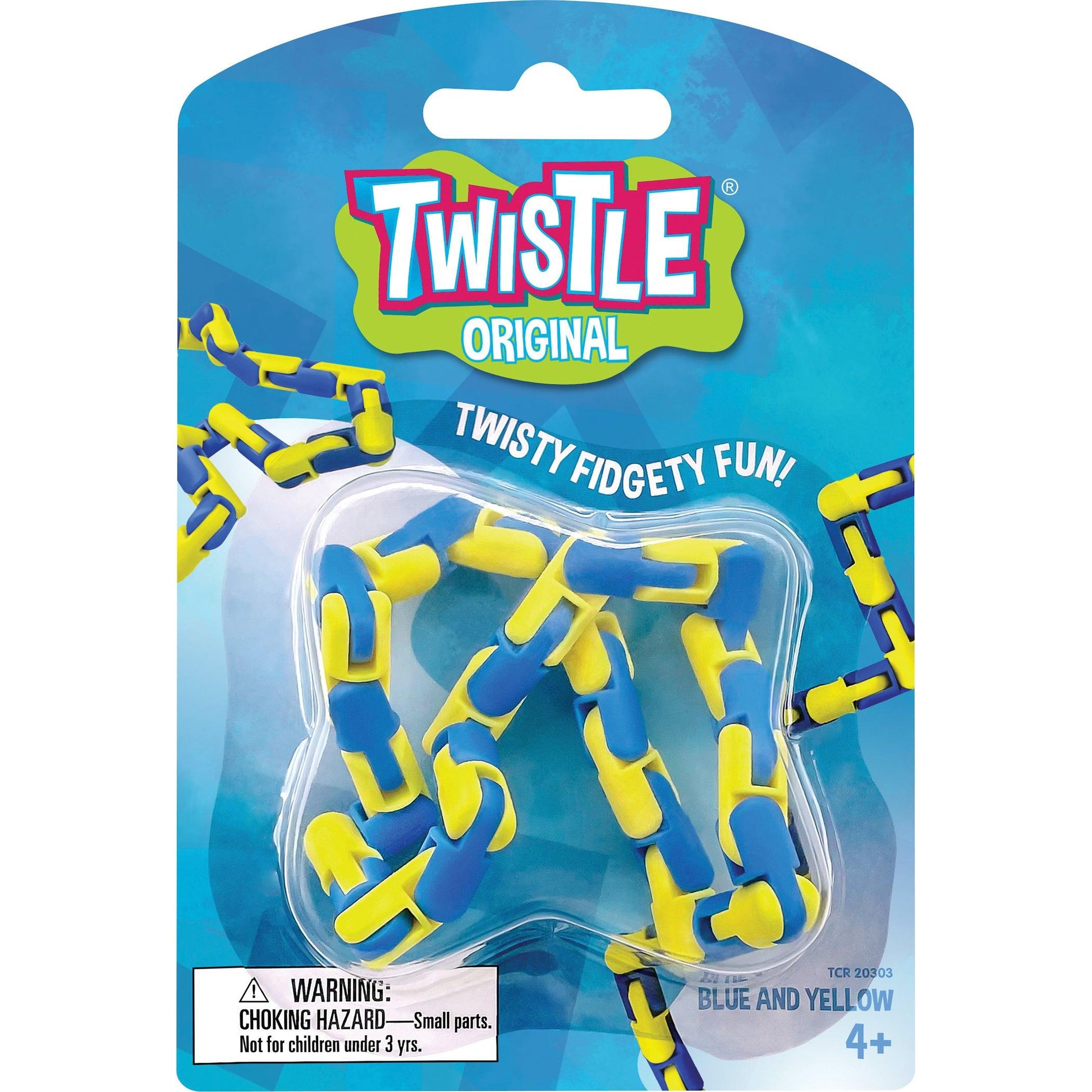 Twistle Original, Blue & Yellow, Pack of 3 - Loomini