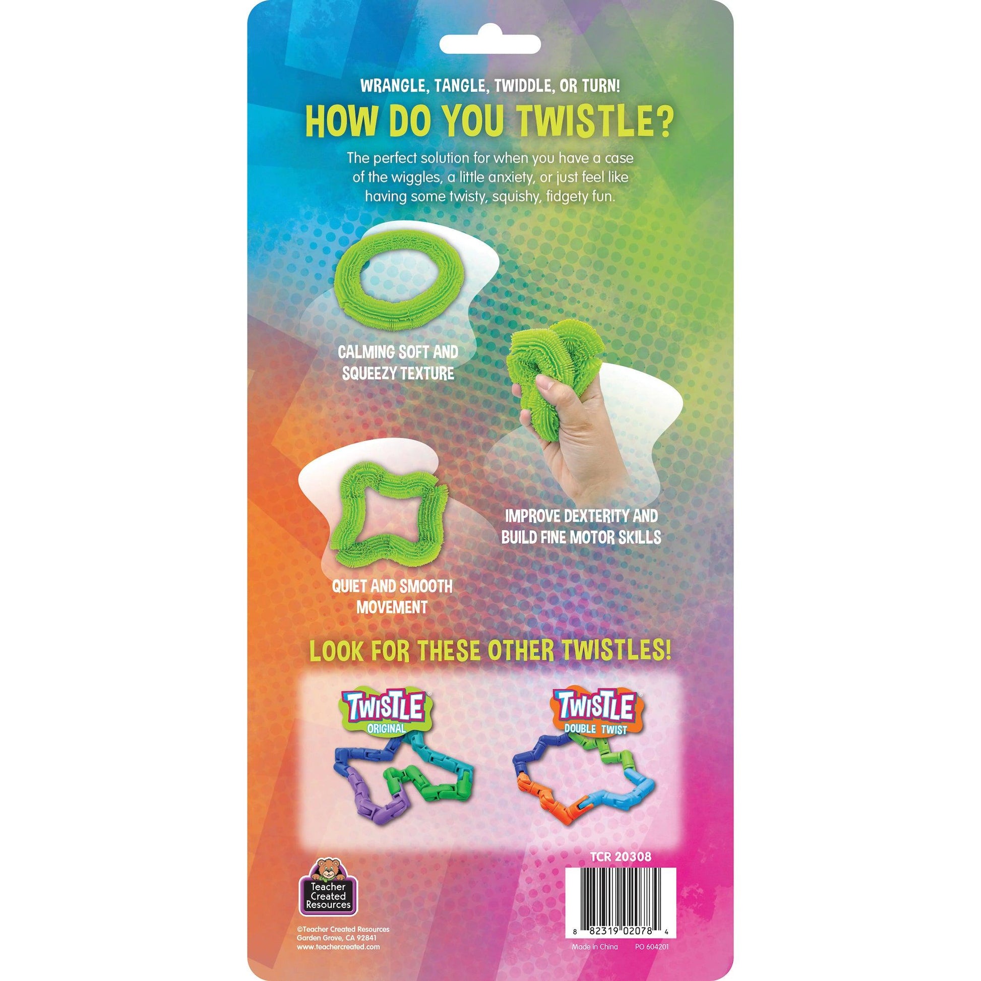 Twistle Squish, Lime, Pack of 2 - Loomini