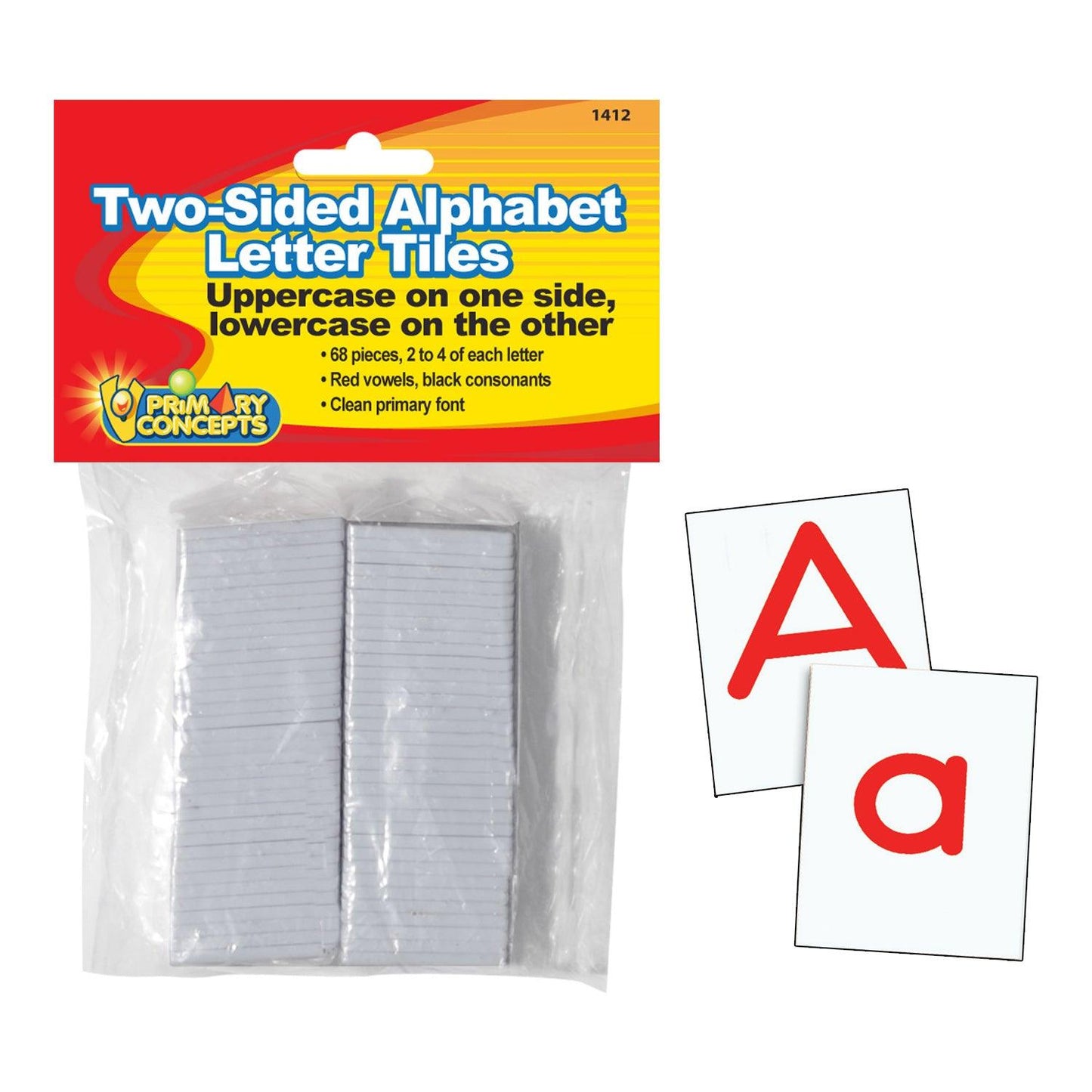 Two-Sided Alphabet Letter Tiles - Loomini