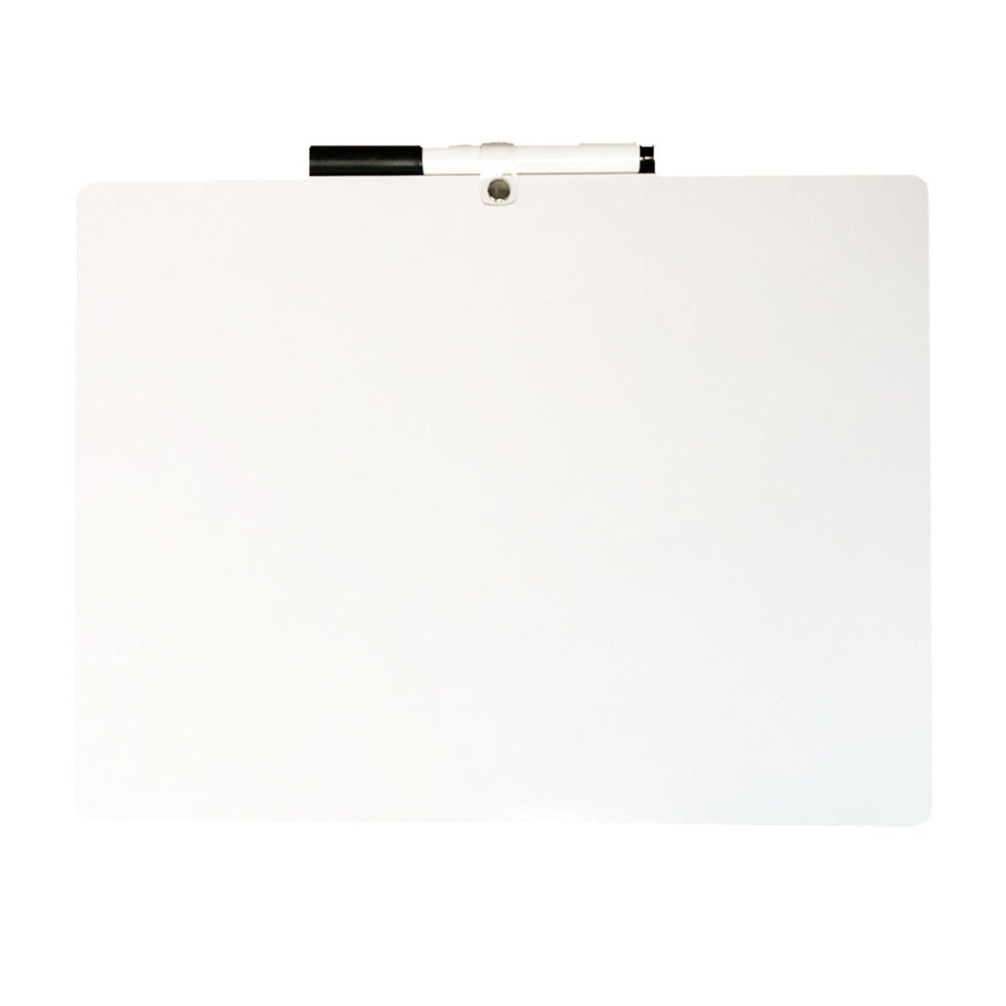 Two-Sided Primary Ruled/Blank Dry Erase Board with Attached Marker, 9" x 12", Pack of 3 - Loomini