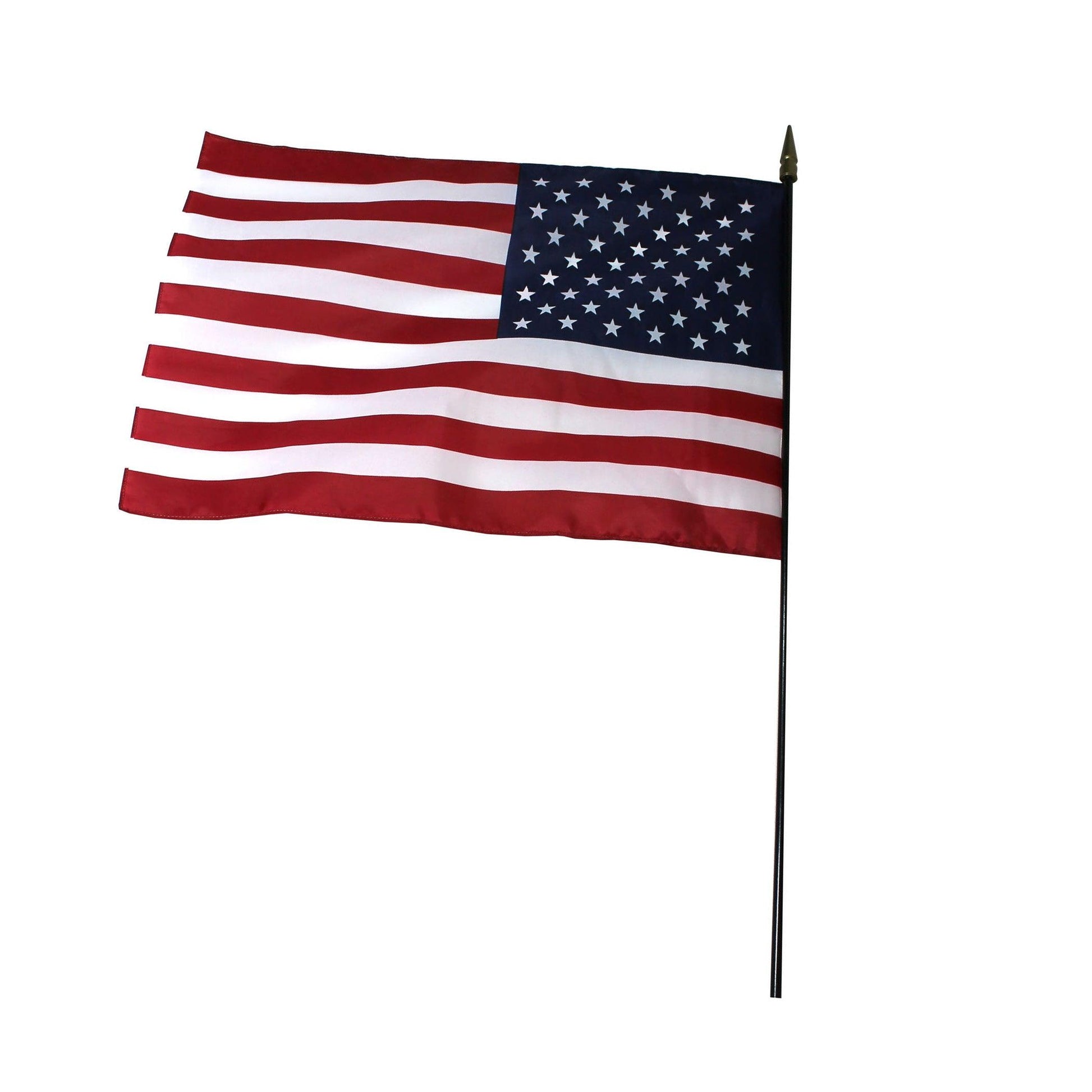 U.S. Classroom Flag, 16" x 24" with Staff, Pack of 3 - Loomini