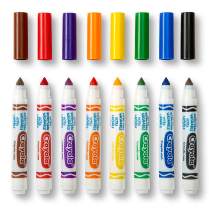 Ultra-Clean Markers, Conical Tip, Classic Colors, 8 Per Box, 6 Boxes - Loomini