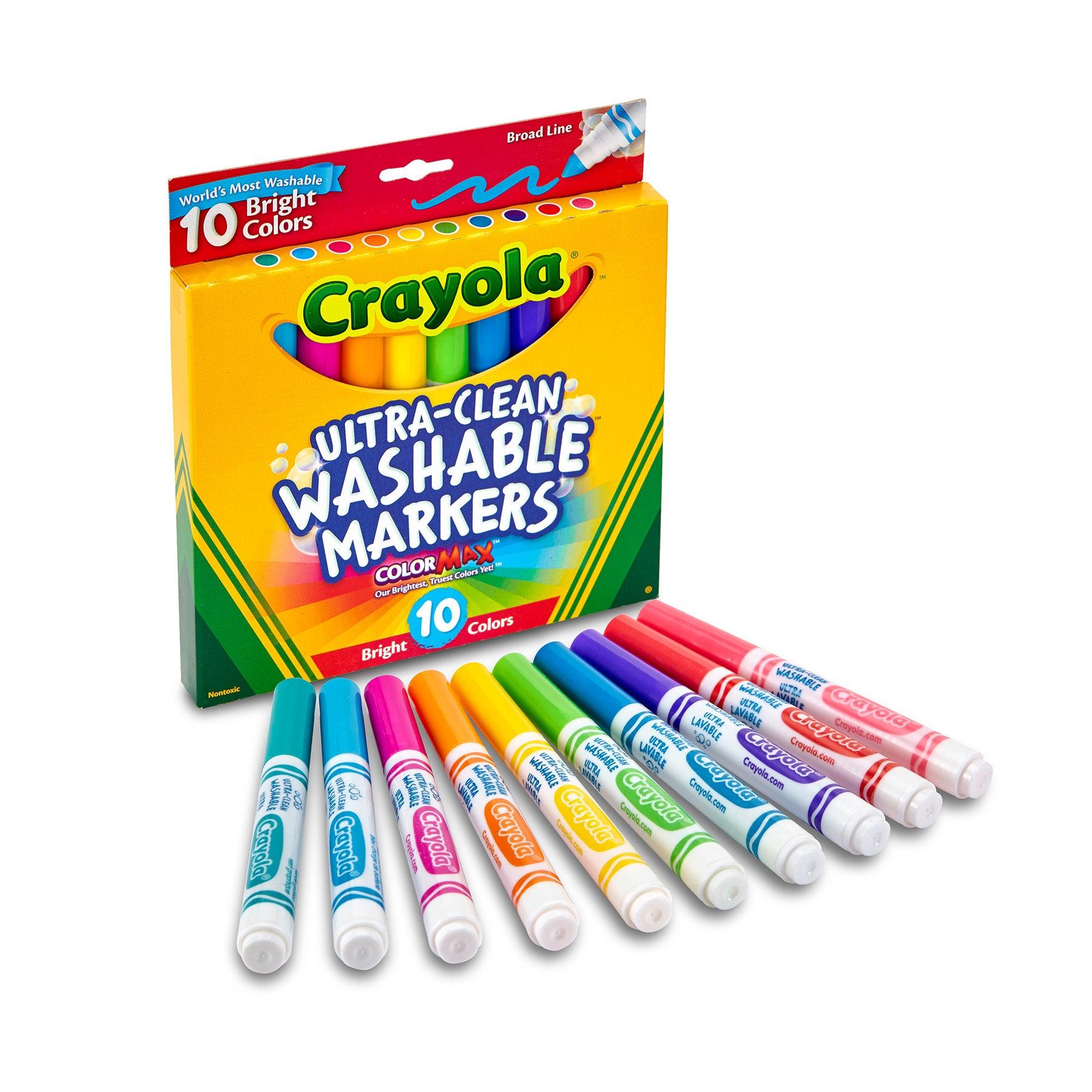 Ultra-Clean Washable Bright, Broad Line, Color Max Markers, 10 Per Pack, 6 Packs - Loomini