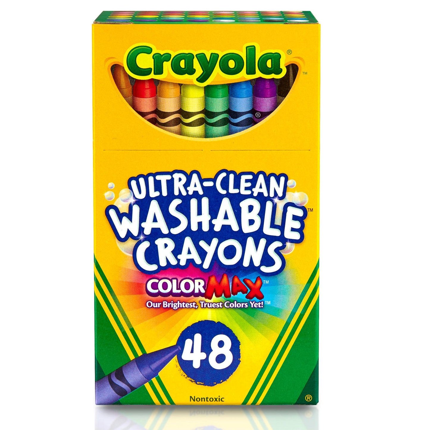 Ultra-Clean Washable Crayons, Regular Size, 48 Per Pack, 3 Packs - Loomini