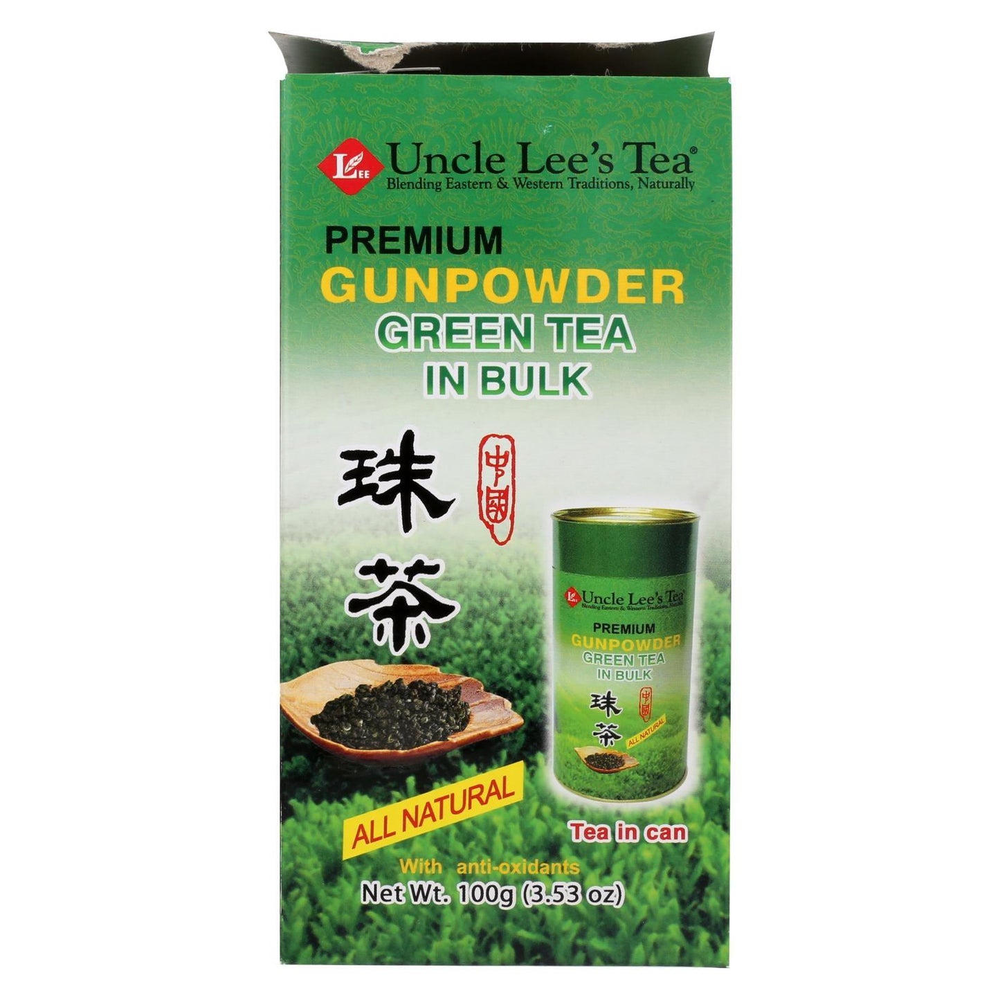 Uncle Lee's Premium Gunpowder Green Tea In Bulk - 5.29 Oz - Loomini