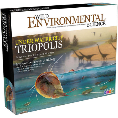 Under Water City Triopolis - Science Kit for Ages 8+ - Hatch Triassic Dinosaur Living Fossils - Eggs and Tank Included - Loomini